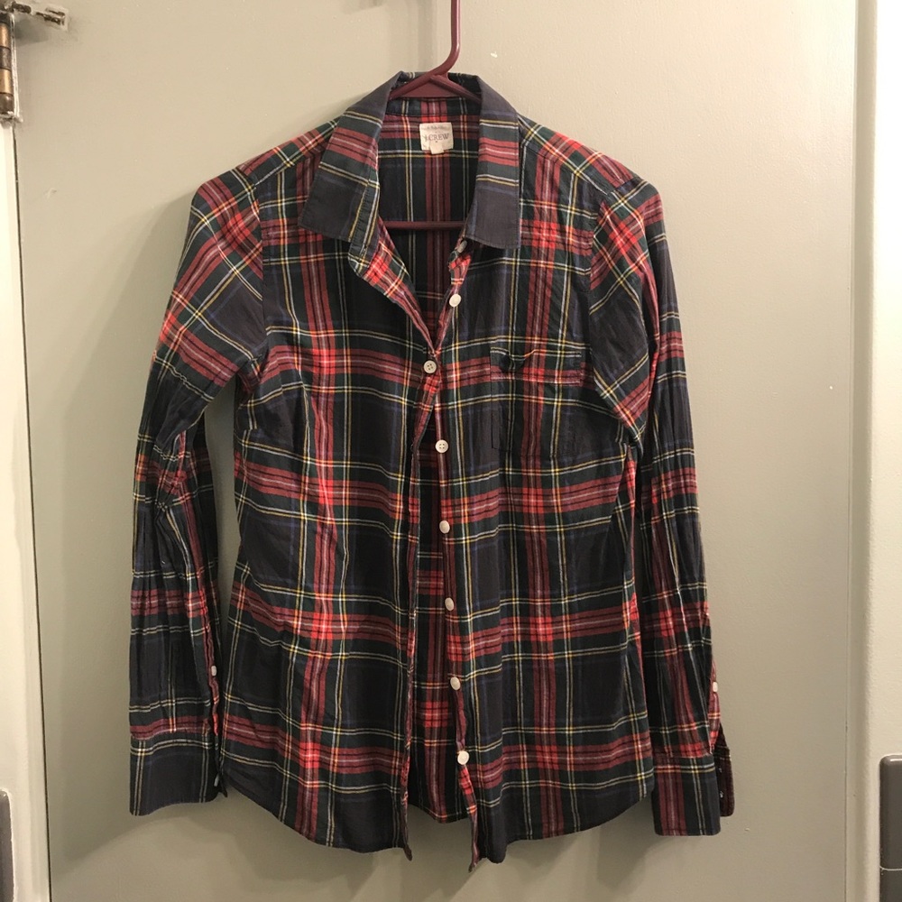 Jcrew fall plaid button down